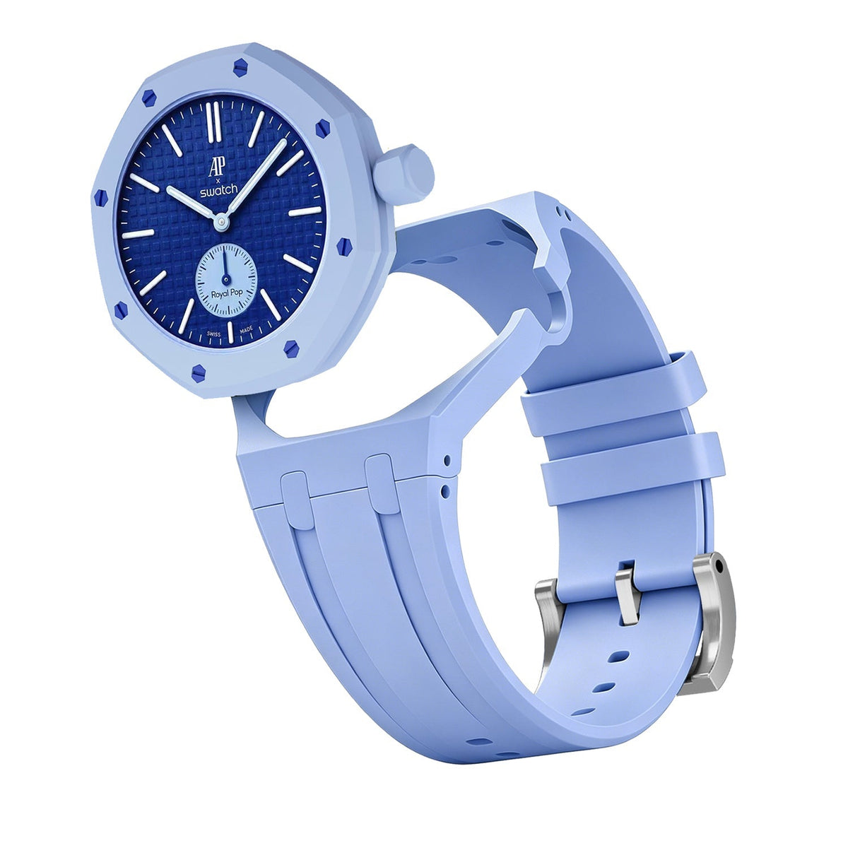 Correa de silicona azul claro exclusiva de Oak Pop