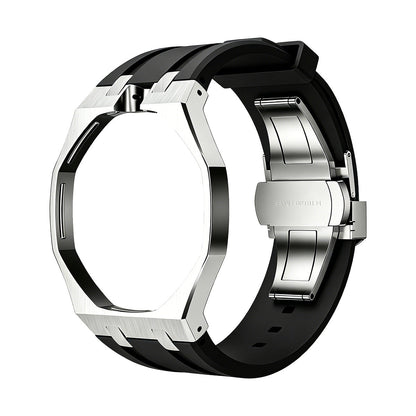 Cinturino in silicone Oak Pop Black Steel