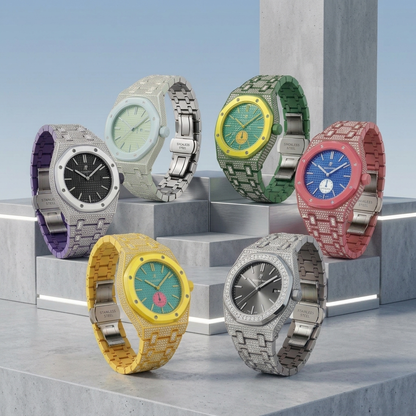 Royal Oak Pop Exclusif Boîtier en Biocéramique & Bracelet en Biocéramique Entièrement Diamanté