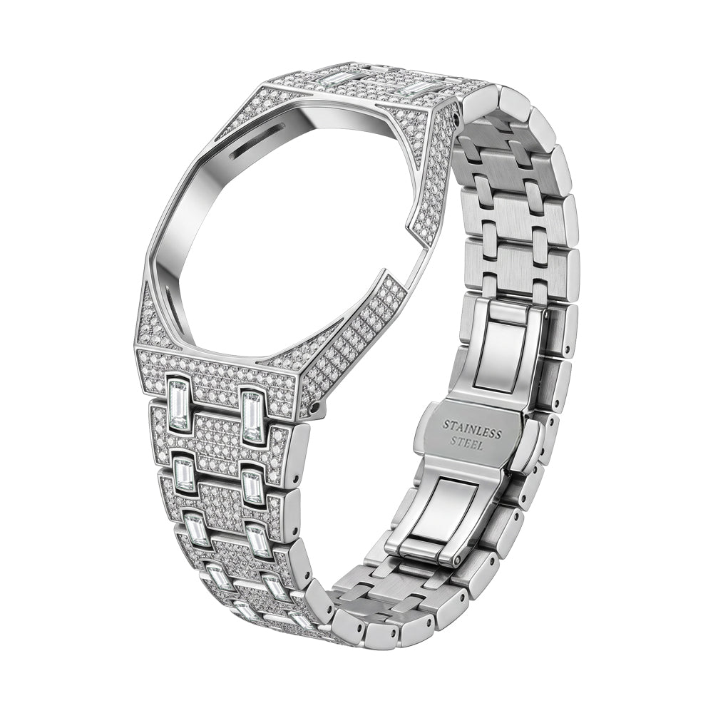 Royal Oak Pop Exclusif Boîtier en Biocéramique & Bracelet en Biocéramique Entièrement Diamanté