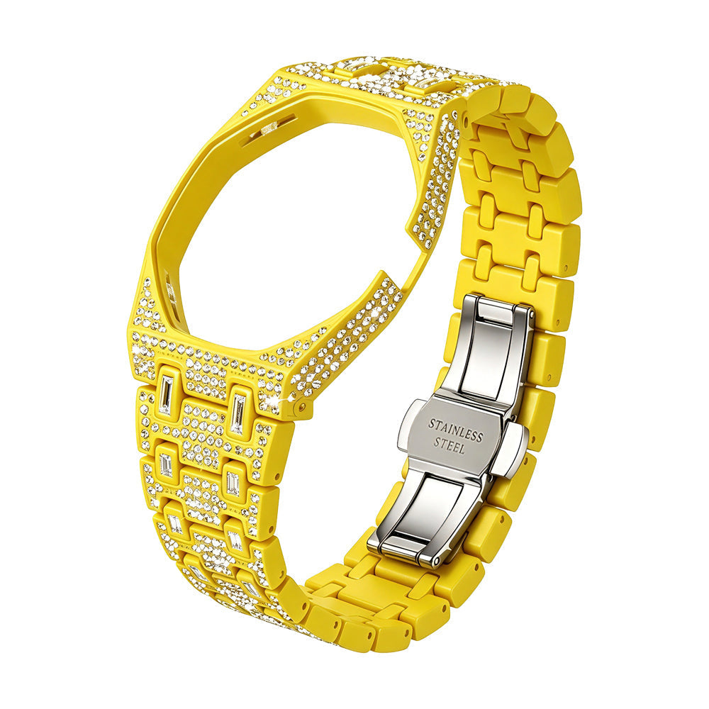 Royal Oak Pop Exclusif Boîtier en Biocéramique & Bracelet en Biocéramique Entièrement Diamanté