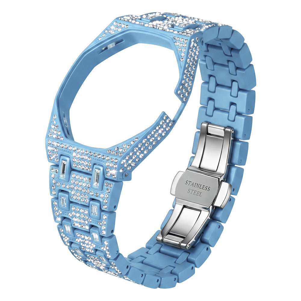 Royal Oak Pop Exclusif Boîtier en Biocéramique & Bracelet en Biocéramique Entièrement Diamanté