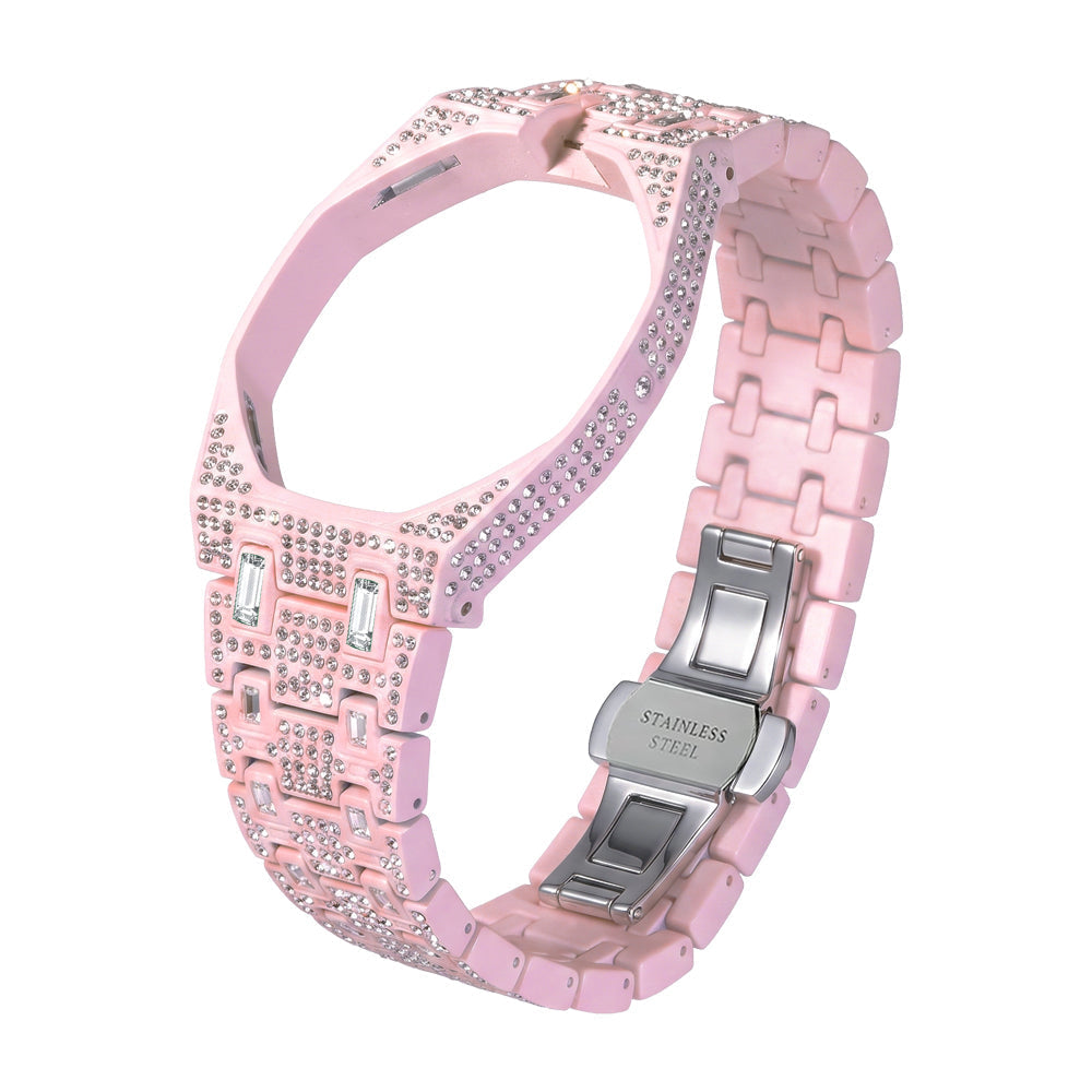 Royal Oak Pop Exclusif Boîtier en Biocéramique & Bracelet en Biocéramique Entièrement Diamanté