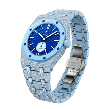 Royal Oak Pop Exclusif Boîtier en Biocéramique & Bracelet en Biocéramique Entièrement Diamanté