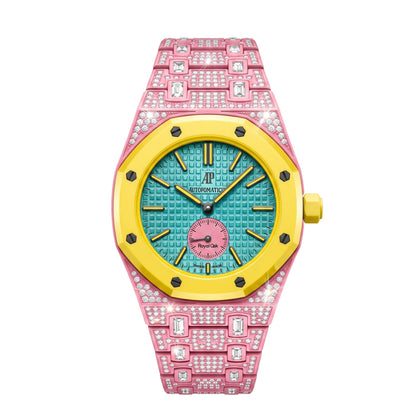 Royal Oak Pop Exclusif Boîtier en Biocéramique & Bracelet en Biocéramique Entièrement Diamanté