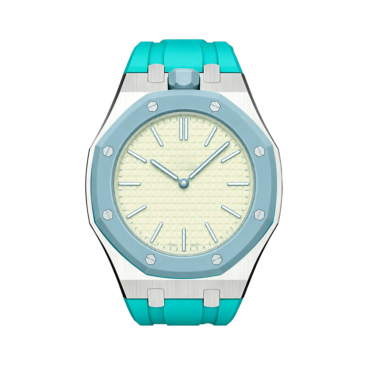 Royal Oak Pop exclusif, boîtier en acier et bracelet en silicone