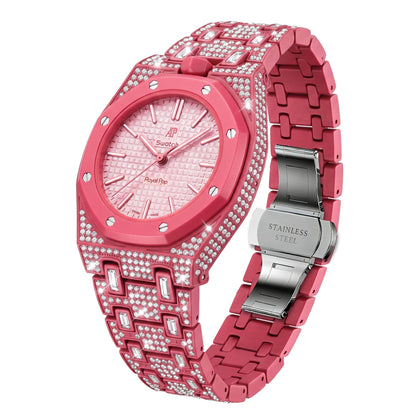 Royal Oak Pop Exclusif Boîtier en Biocéramique & Bracelet en Biocéramique Entièrement Diamanté
