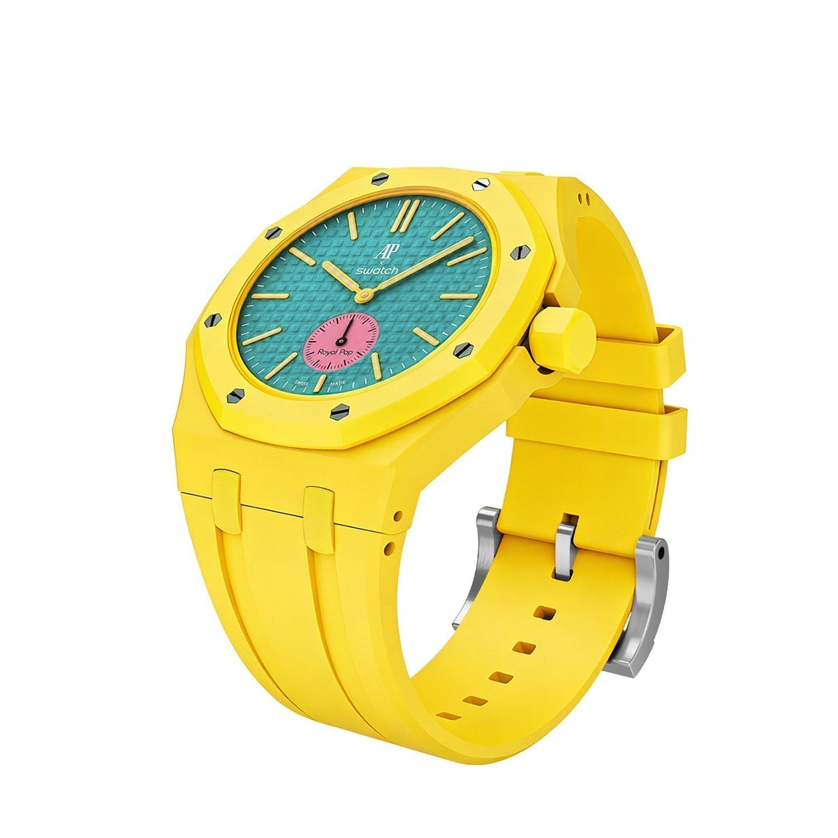 Oak Pop Exklusives gelbes Silikonarmband