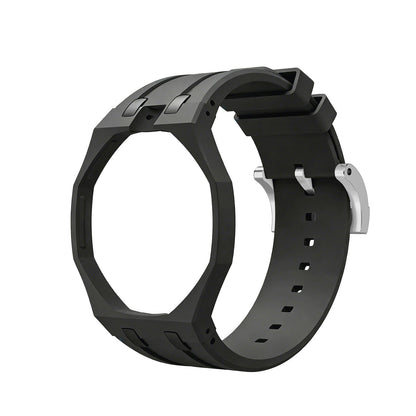 Oak Pop Exklusives schwarzes Silikonarmband