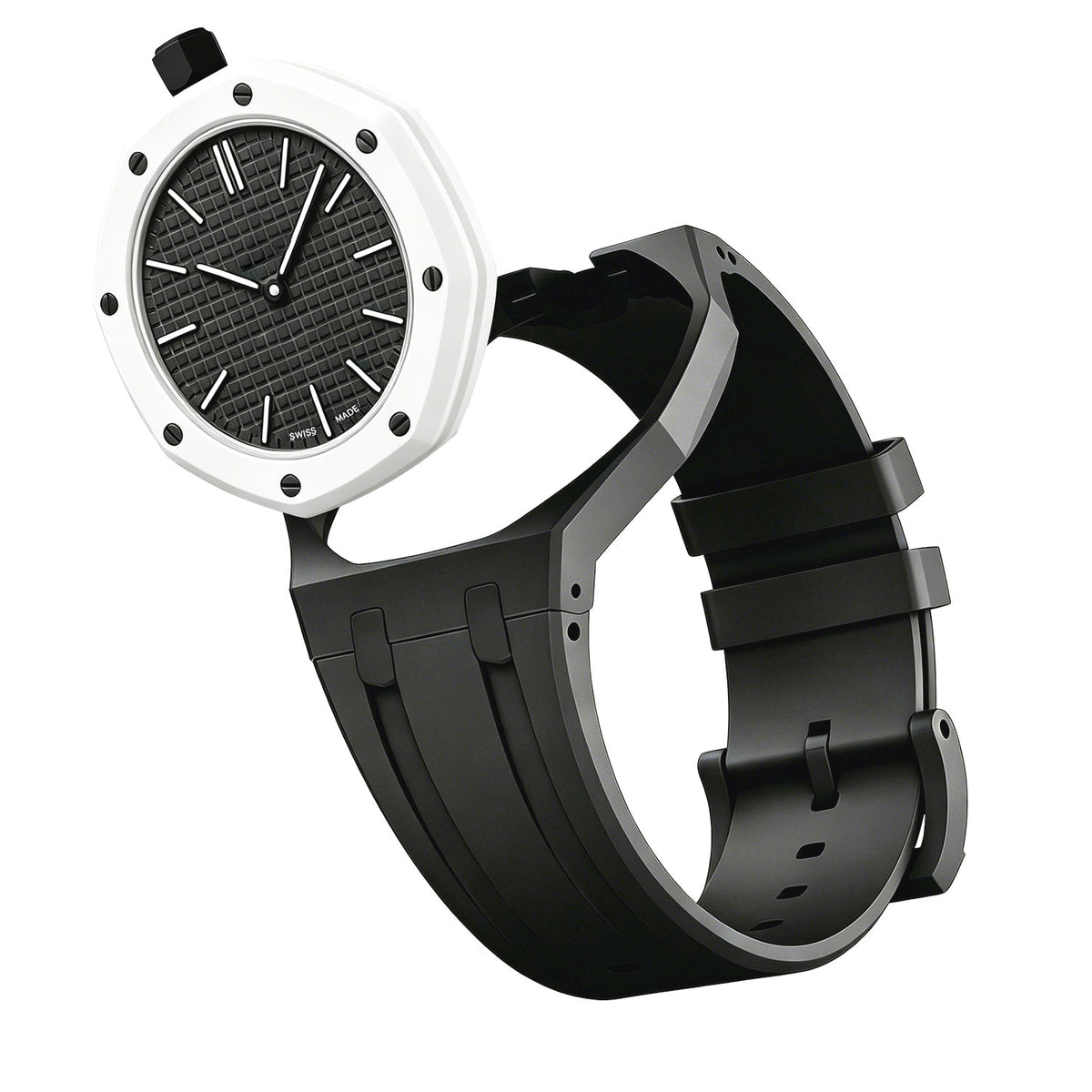 Oak Pop Exklusives schwarzes Silikonarmband