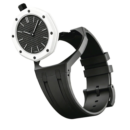 Oak Pop Exklusives schwarzes Silikonarmband