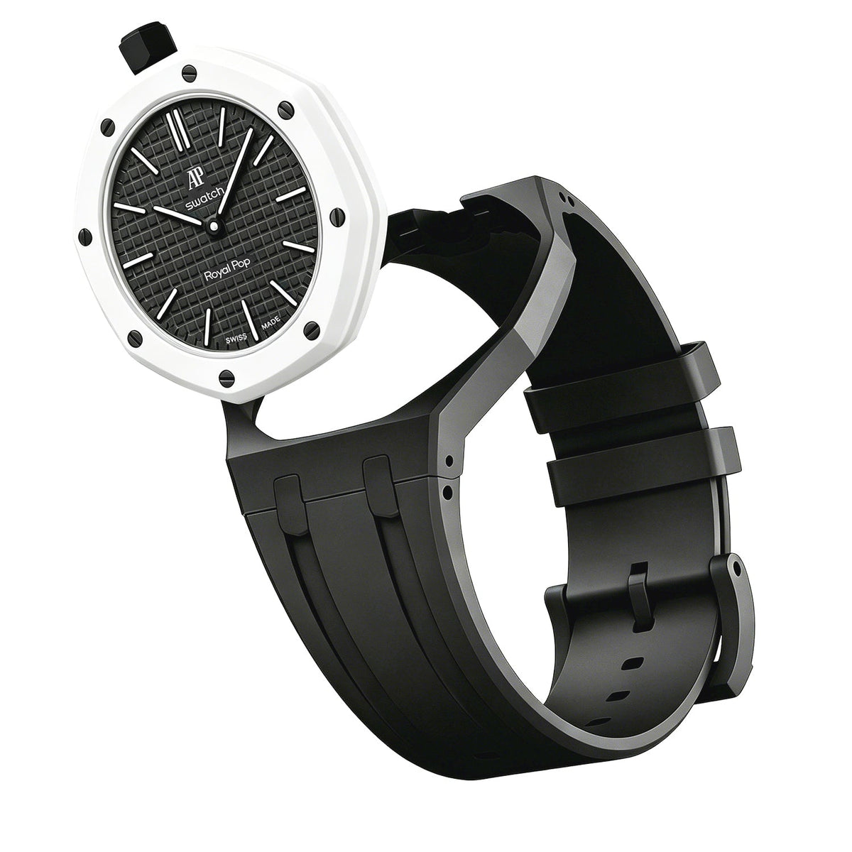 Oak Pop Exklusives schwarzes Silikonarmband