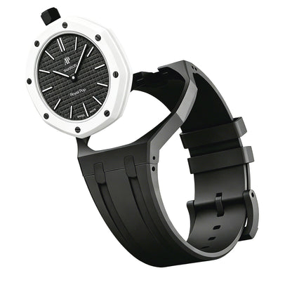 Oak Pop Exklusives schwarzes Silikonarmband