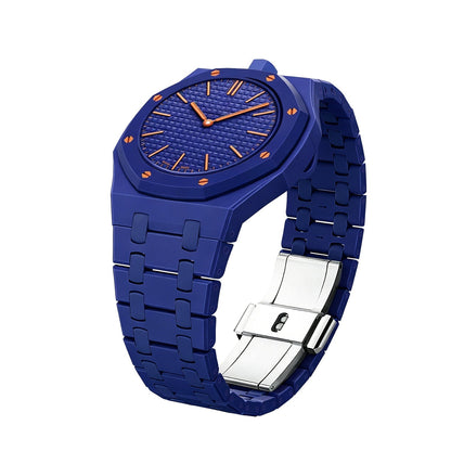 Cinturino in bioceramica blu scuro esclusivo Oak Pop