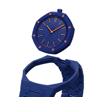 Cinturino in bioceramica blu scuro esclusivo Oak Pop