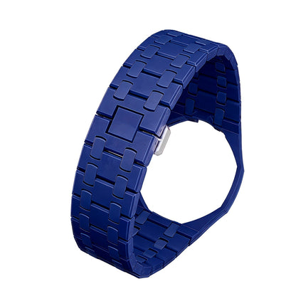 Cinturino in bioceramica blu scuro esclusivo Oak Pop