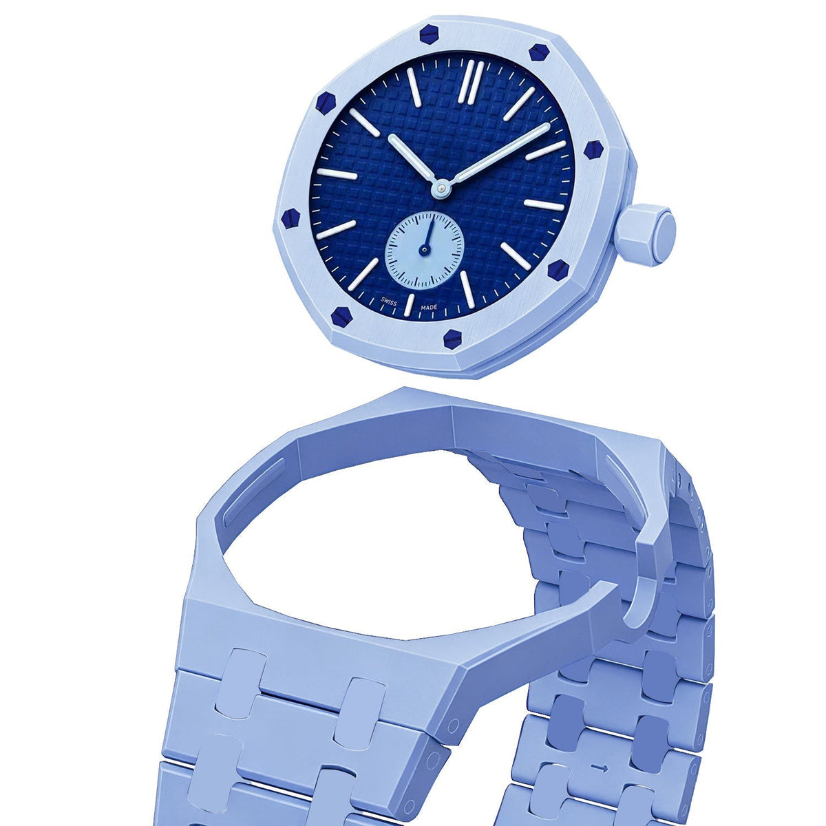 Oak Pop Exklusives hellblaues Bioceramic Armband
