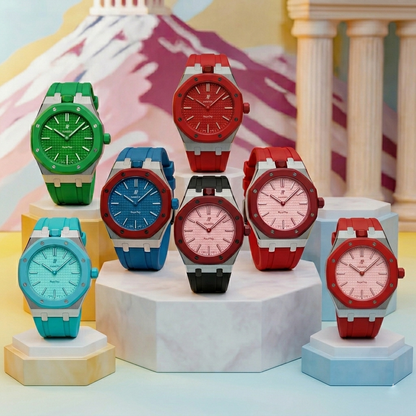 Royal Oak Pop exclusif, boîtier en acier et bracelet en silicone
