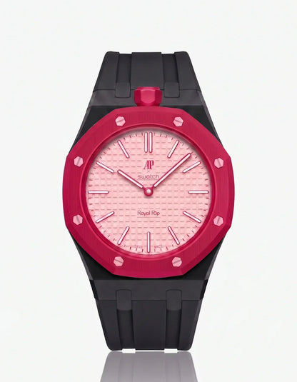 Silikonarmband & Gehäuse Royal Pop Otto Rosso (Farben anpassbar)
