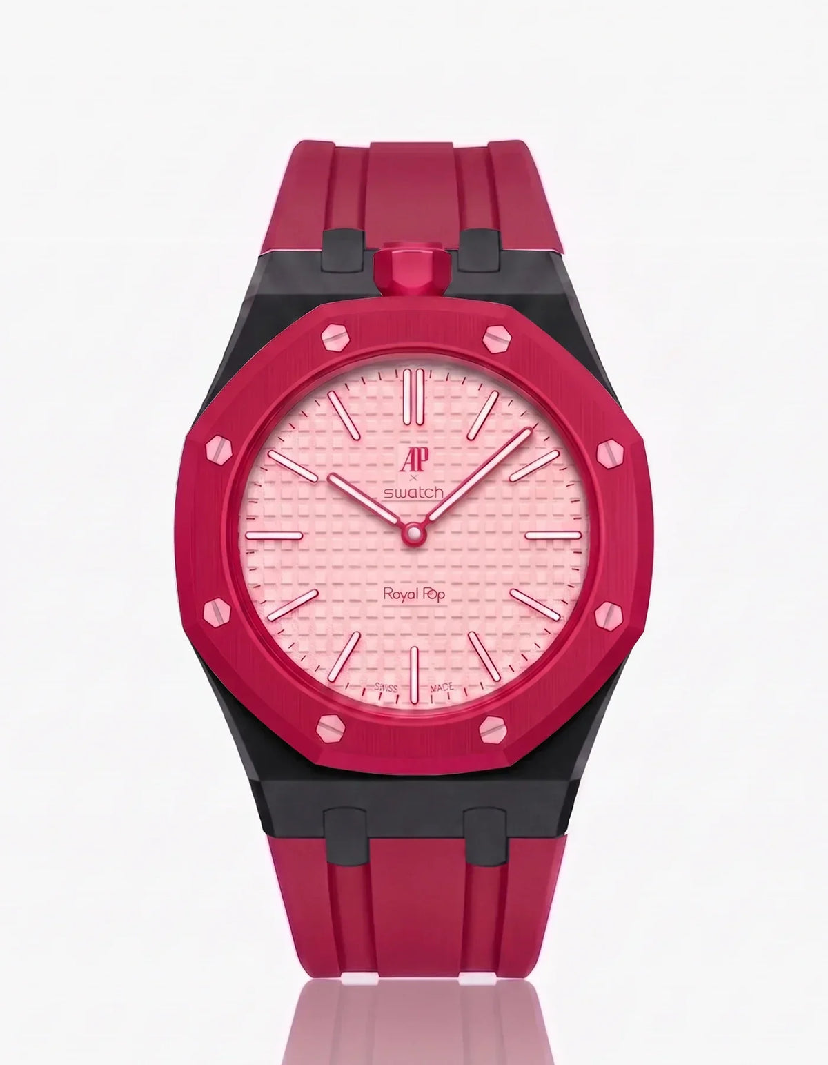 Silikonarmband & Gehäuse Royal Pop Otto Rosso (Farben anpassbar)