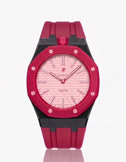 Silikonarmband & Gehäuse Royal Pop Otto Rosso (Farben anpassbar)