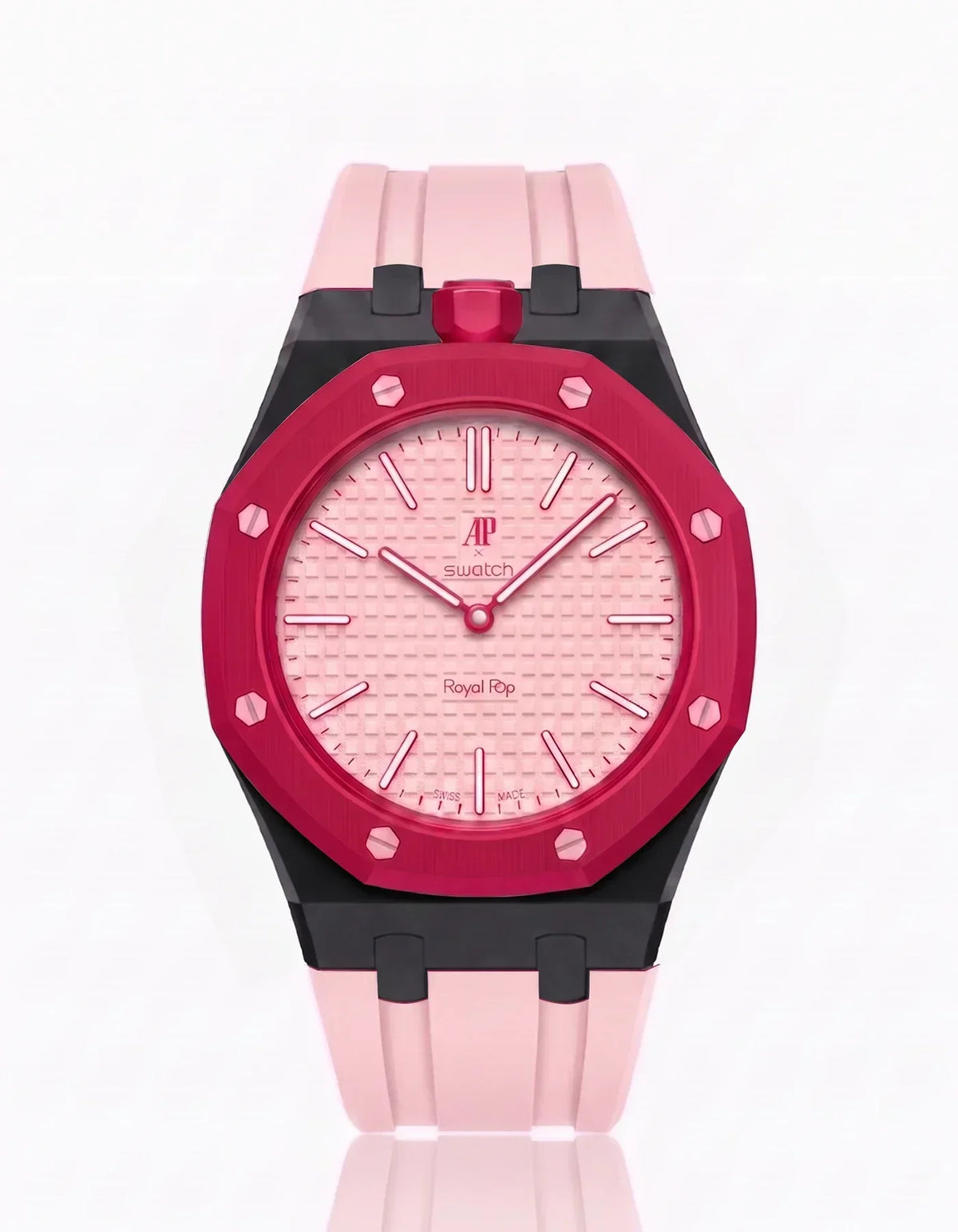 Silikonarmband & Gehäuse Royal Pop Otto Rosso (Farben anpassbar)