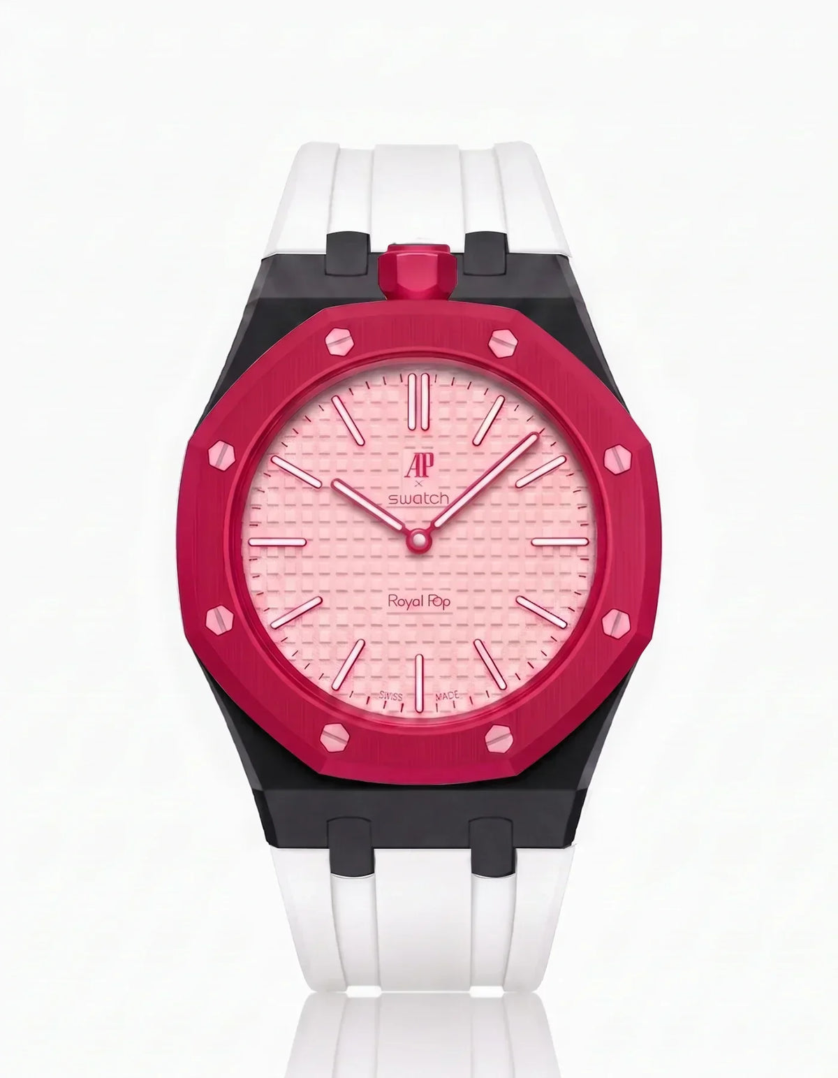 Silikonarmband & Gehäuse Royal Pop Otto Rosso (Farben anpassbar)