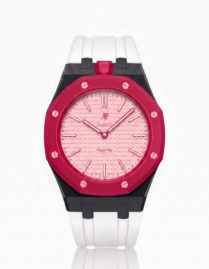 Silikonarmband & Gehäuse Royal Pop Otto Rosso (Farben anpassbar)