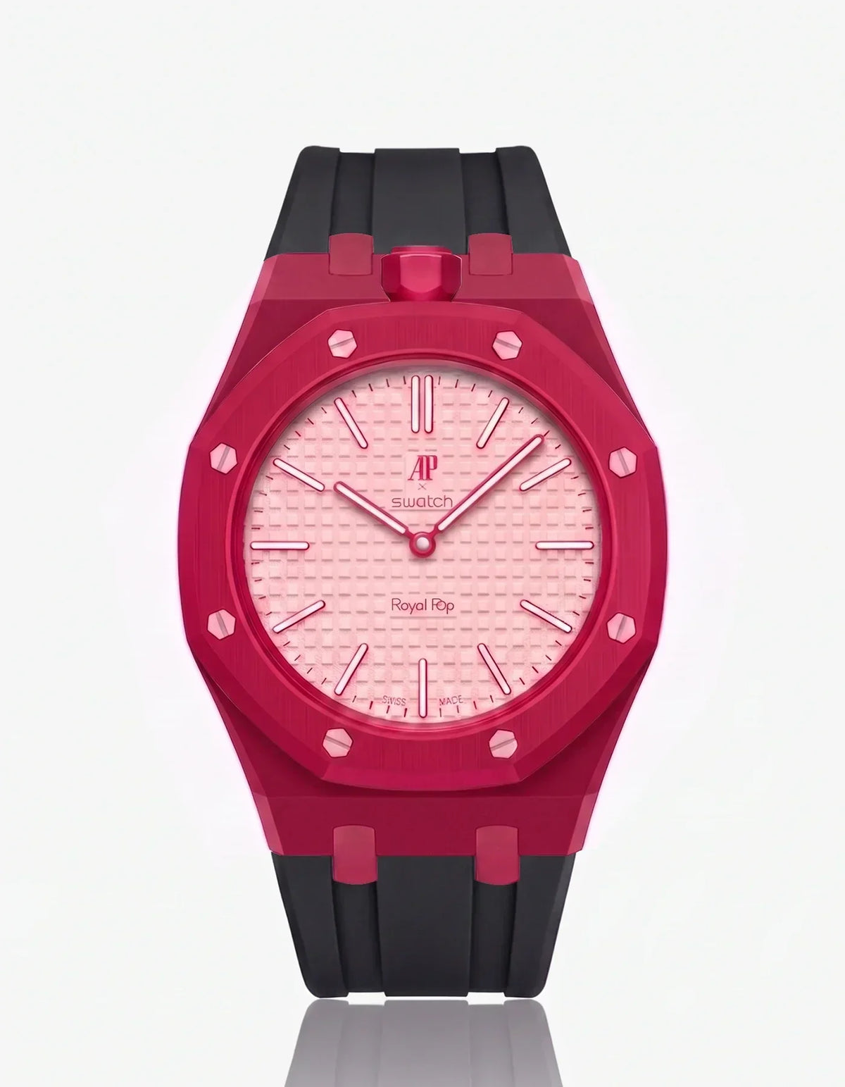 Silikonarmband & Gehäuse Royal Pop Otto Rosso (Farben anpassbar)