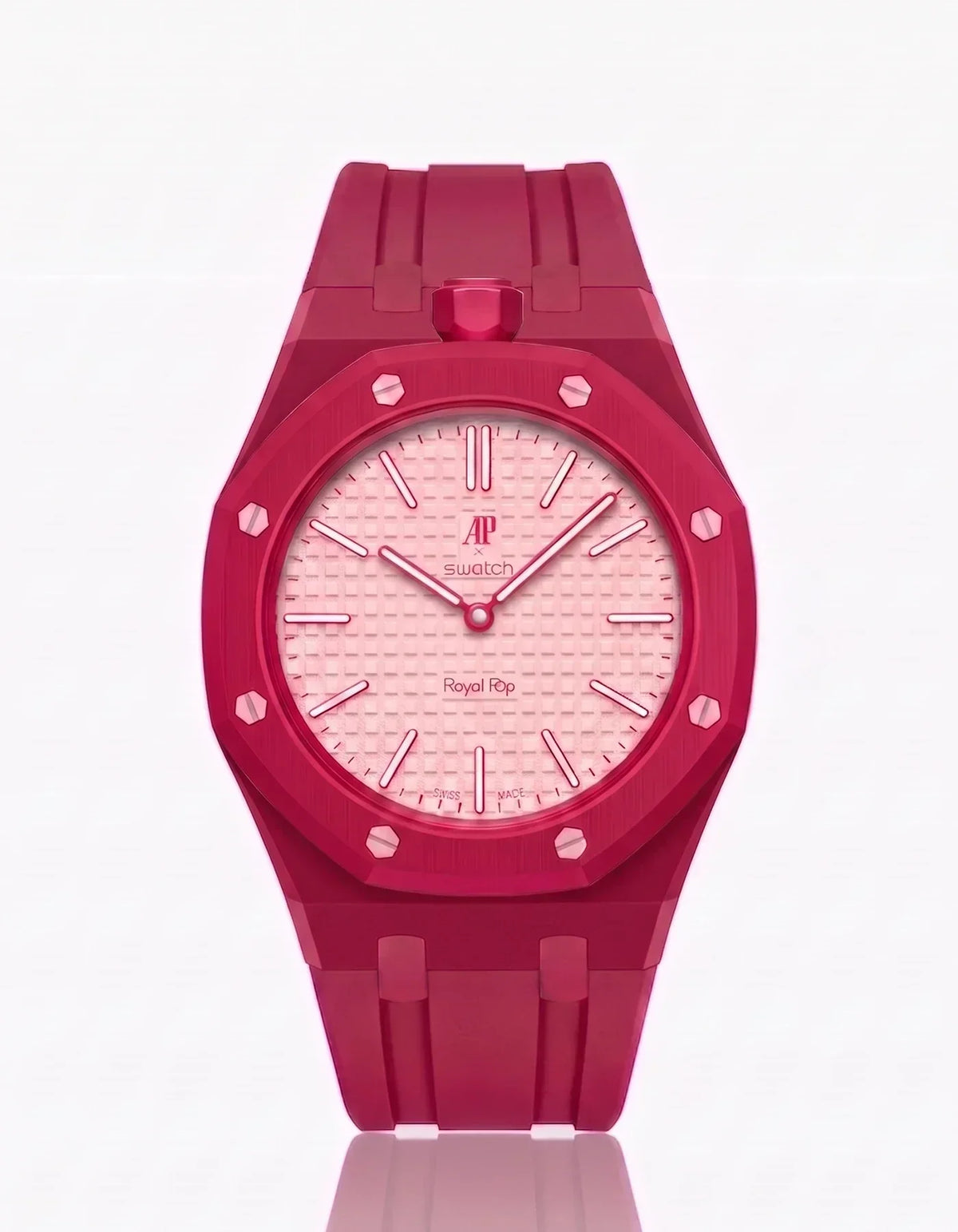 Silikonarmband & Gehäuse Royal Pop Otto Rosso (Farben anpassbar)