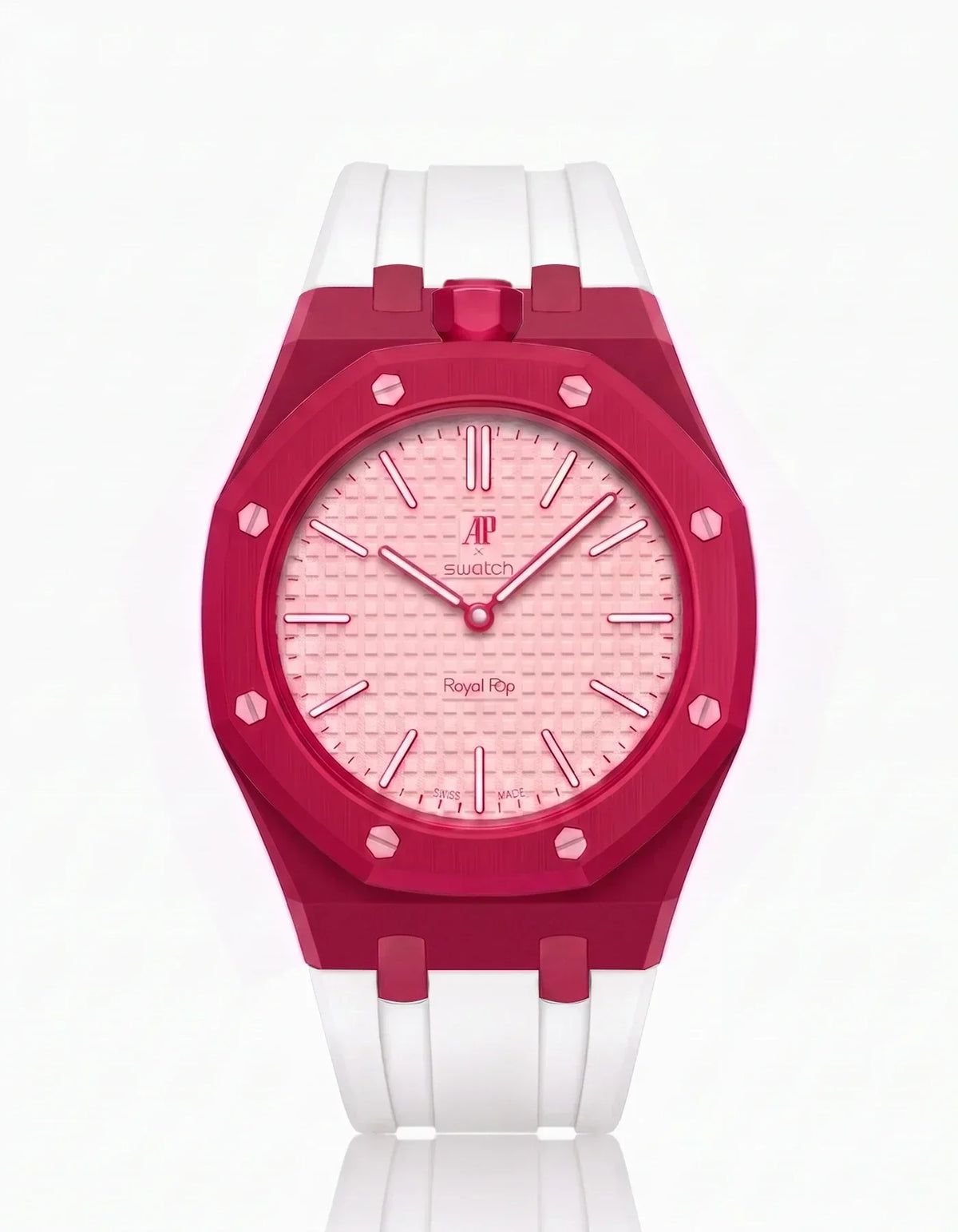 Silikonarmband & Gehäuse Royal Pop Otto Rosso (Farben anpassbar)