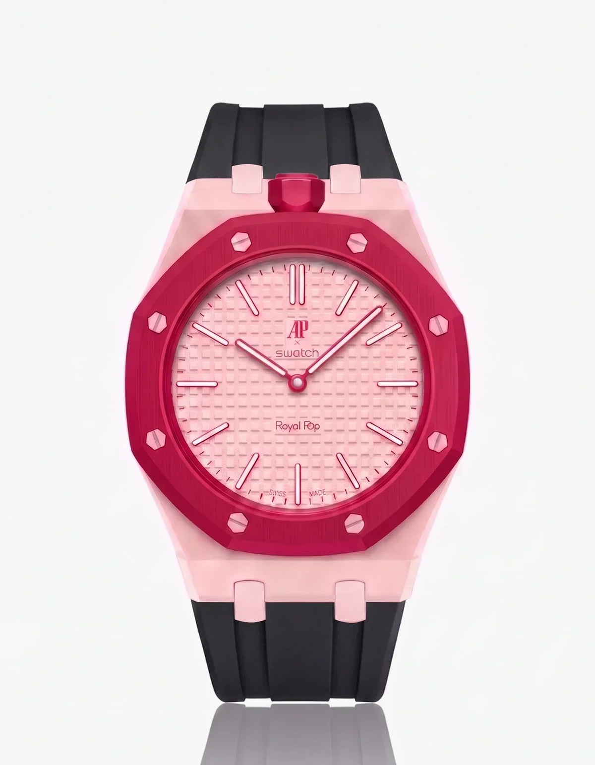 Silikonarmband & Gehäuse Royal Pop Otto Rosso (Farben anpassbar)