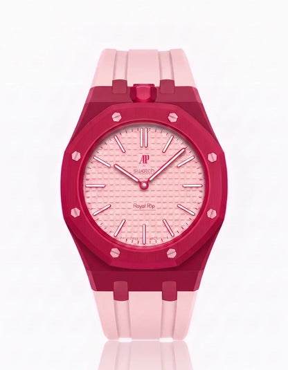 Silikonarmband & Gehäuse Royal Pop Otto Rosso (Farben anpassbar)