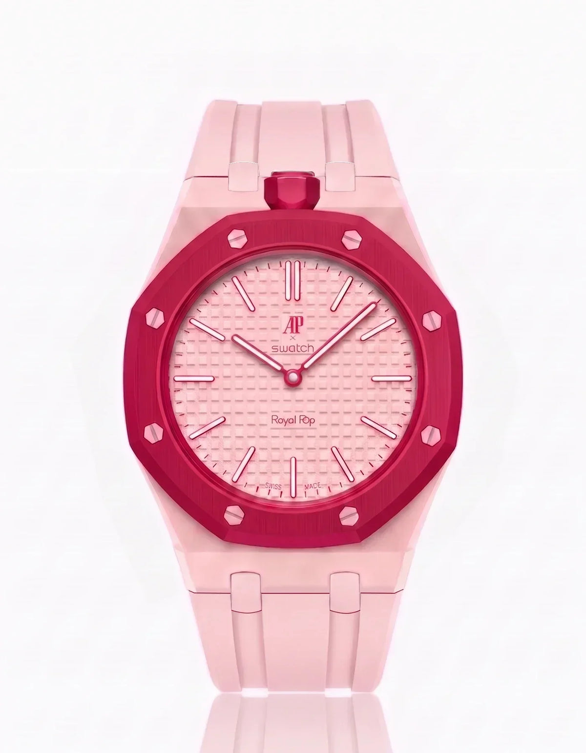 Silikonarmband & Gehäuse Royal Pop Otto Rosso (Farben anpassbar)