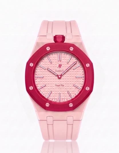 Silikonarmband & Gehäuse Royal Pop Otto Rosso (Farben anpassbar)