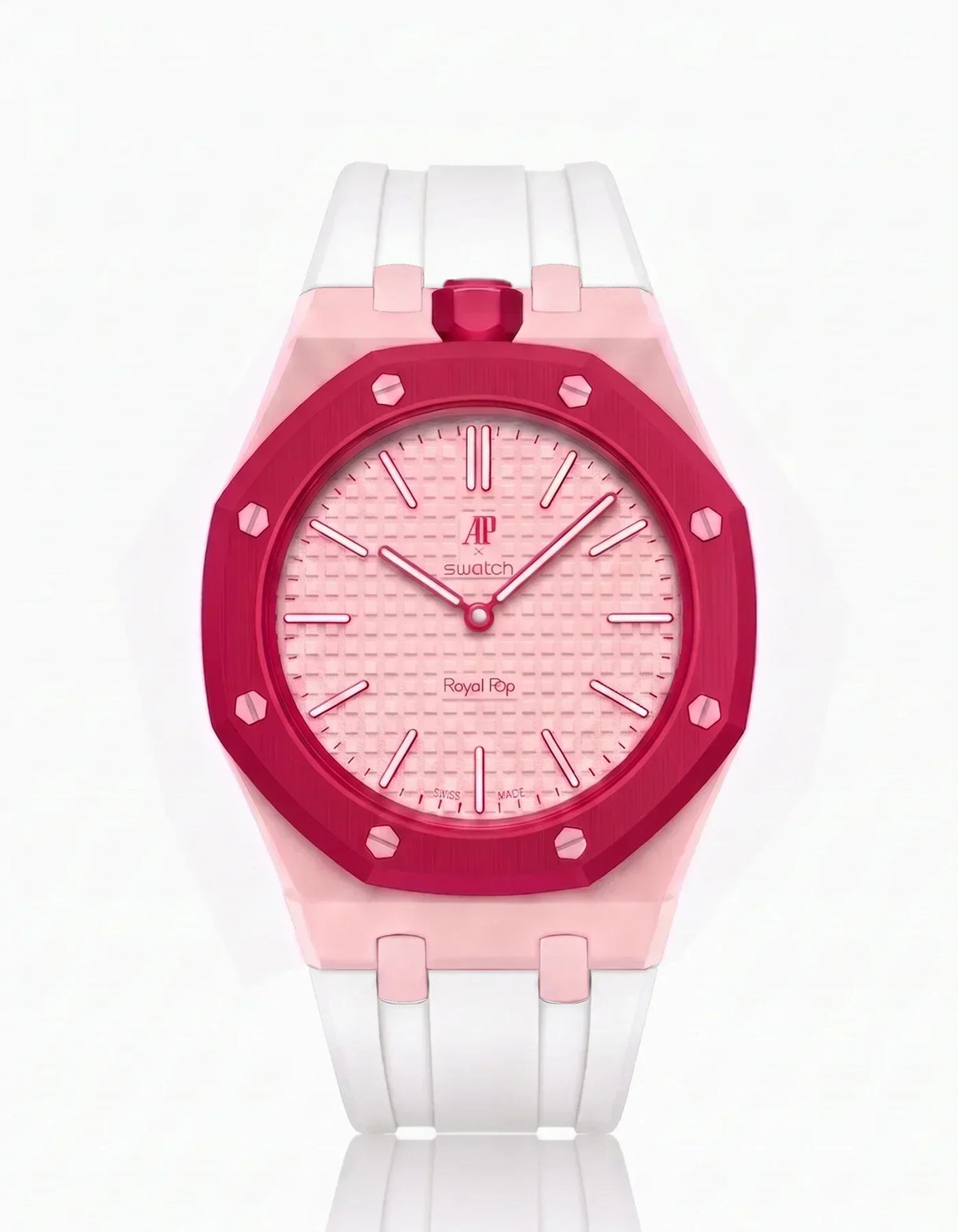 Silikonarmband & Gehäuse Royal Pop Otto Rosso (Farben anpassbar)