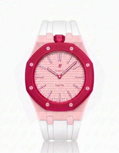 Silikonarmband & Gehäuse Royal Pop Otto Rosso (Farben anpassbar)
