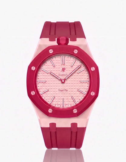 Silikonarmband & Gehäuse Royal Pop Otto Rosso (Farben anpassbar)