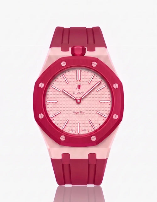 Silikonarmband & Gehäuse Royal Pop Otto Rosso (Farben anpassbar)