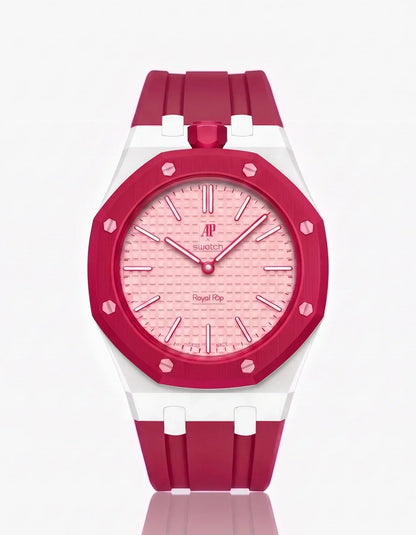 Silikonarmband & Gehäuse Royal Pop Otto Rosso (Farben anpassbar)