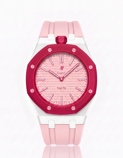 Silikonarmband & Gehäuse Royal Pop Otto Rosso (Farben anpassbar)