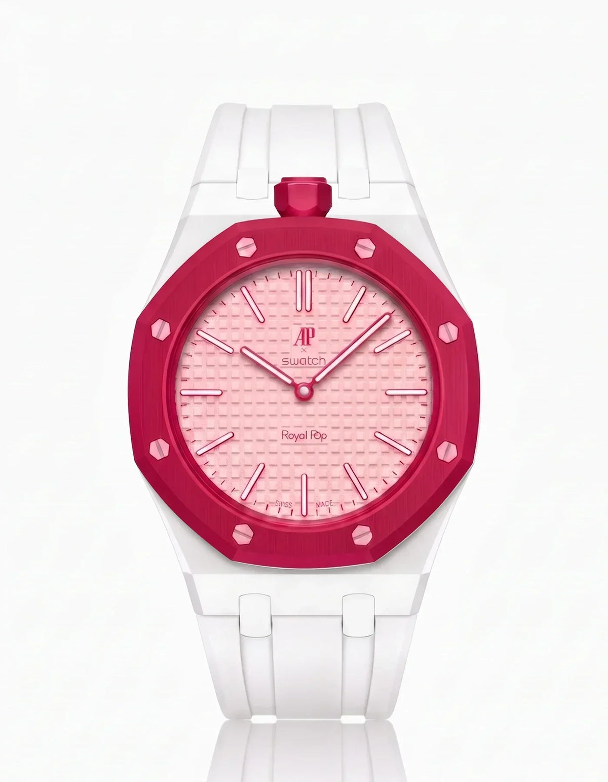 Silikonarmband & Gehäuse Royal Pop Otto Rosso (Farben anpassbar)