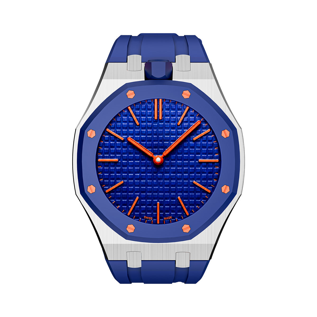 Cinturino in silicone Oak Pop blu scuro acciaio