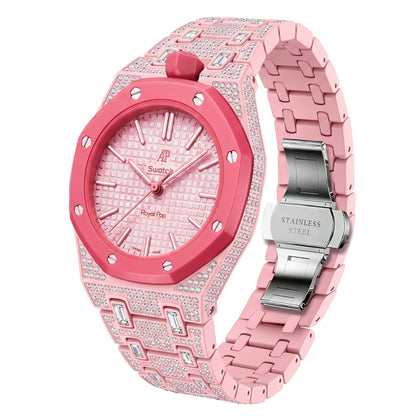 Royal Oak Pop Exclusif Boîtier en Biocéramique & Bracelet en Biocéramique Entièrement Diamanté