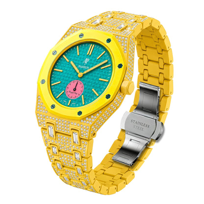 Royal Oak Pop Exclusif Boîtier en Biocéramique & Bracelet en Biocéramique Entièrement Diamanté