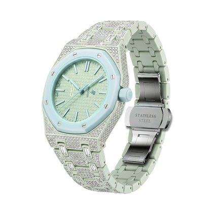 Royal Oak Pop Exclusif Boîtier en Biocéramique & Bracelet en Biocéramique Entièrement Diamanté